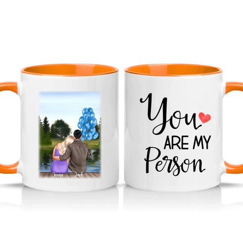 Two Tone 11oz Mug Orange
