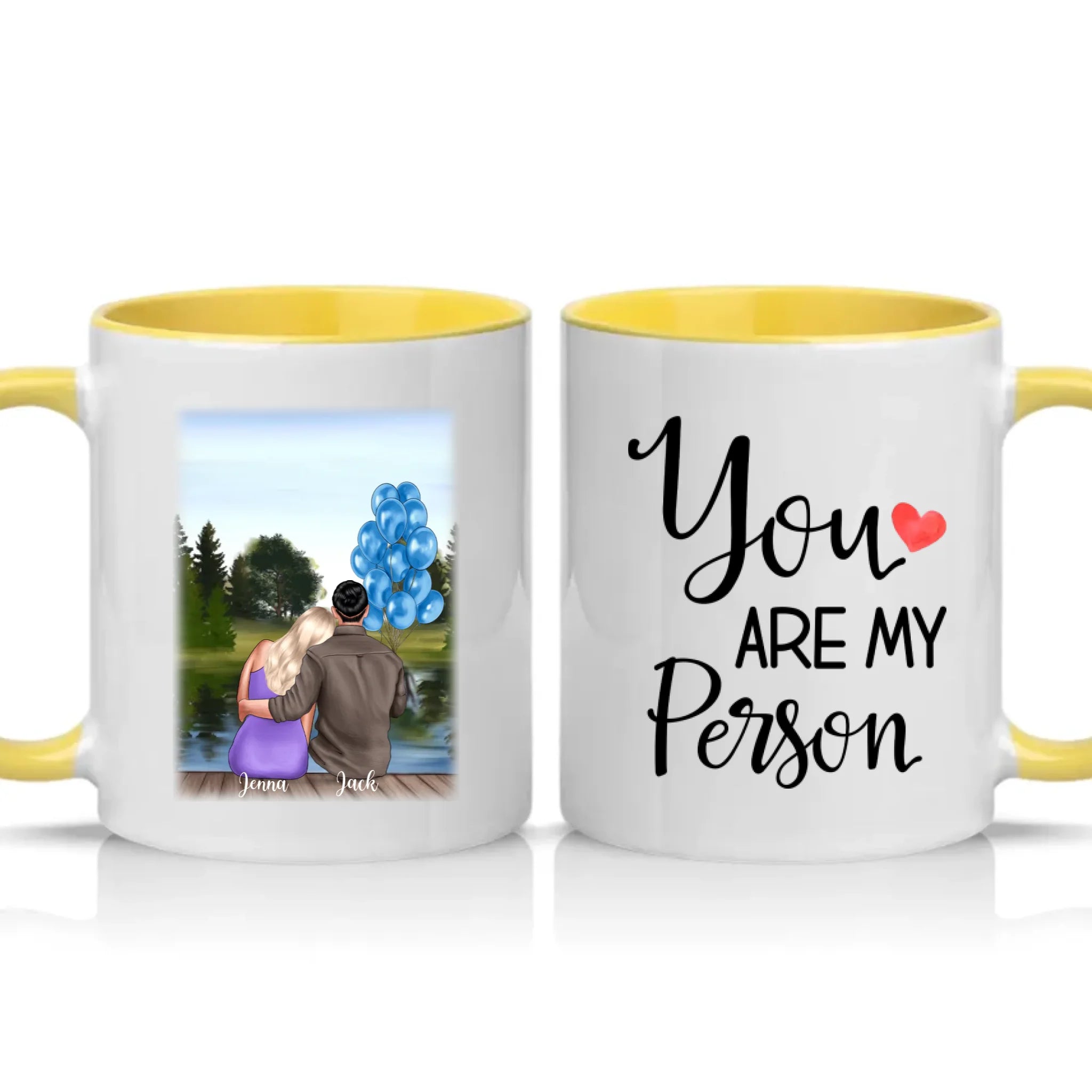Two Tone 11oz Mug Yellow