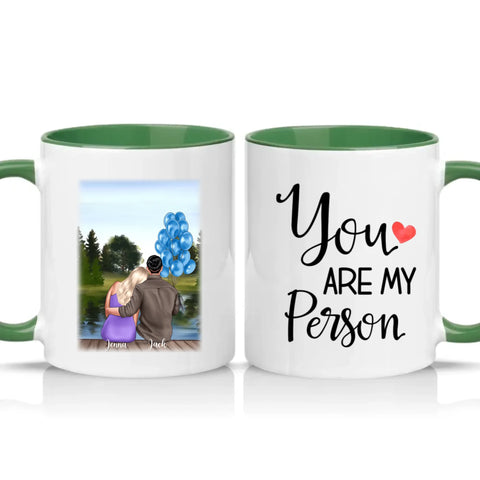 Two Tone 11oz Mug Racing Green