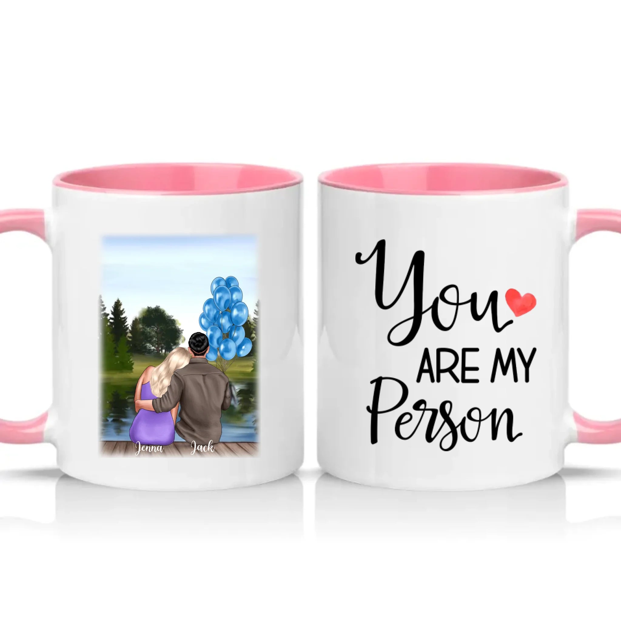 Two Tone 11oz Mug Pink
