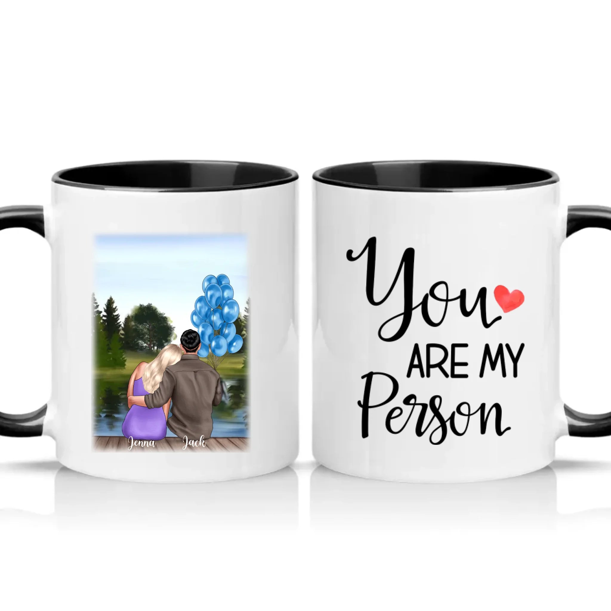 Two Tone 11oz Mug Black