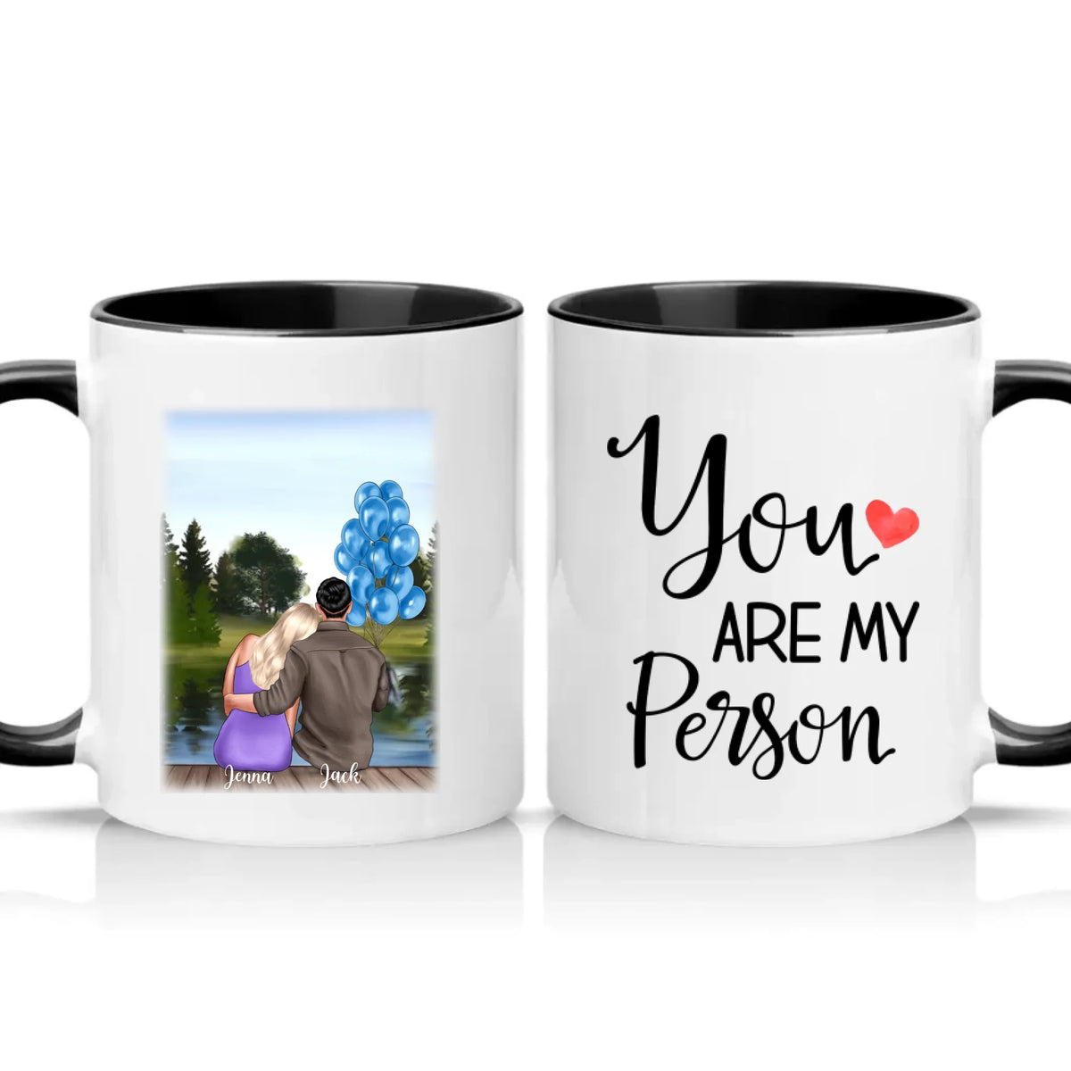 Two Tone 11oz Mug Black
