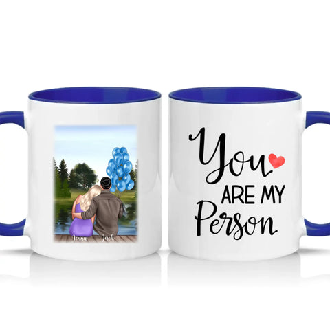 Two Tone 11oz Mug Dark Blue
