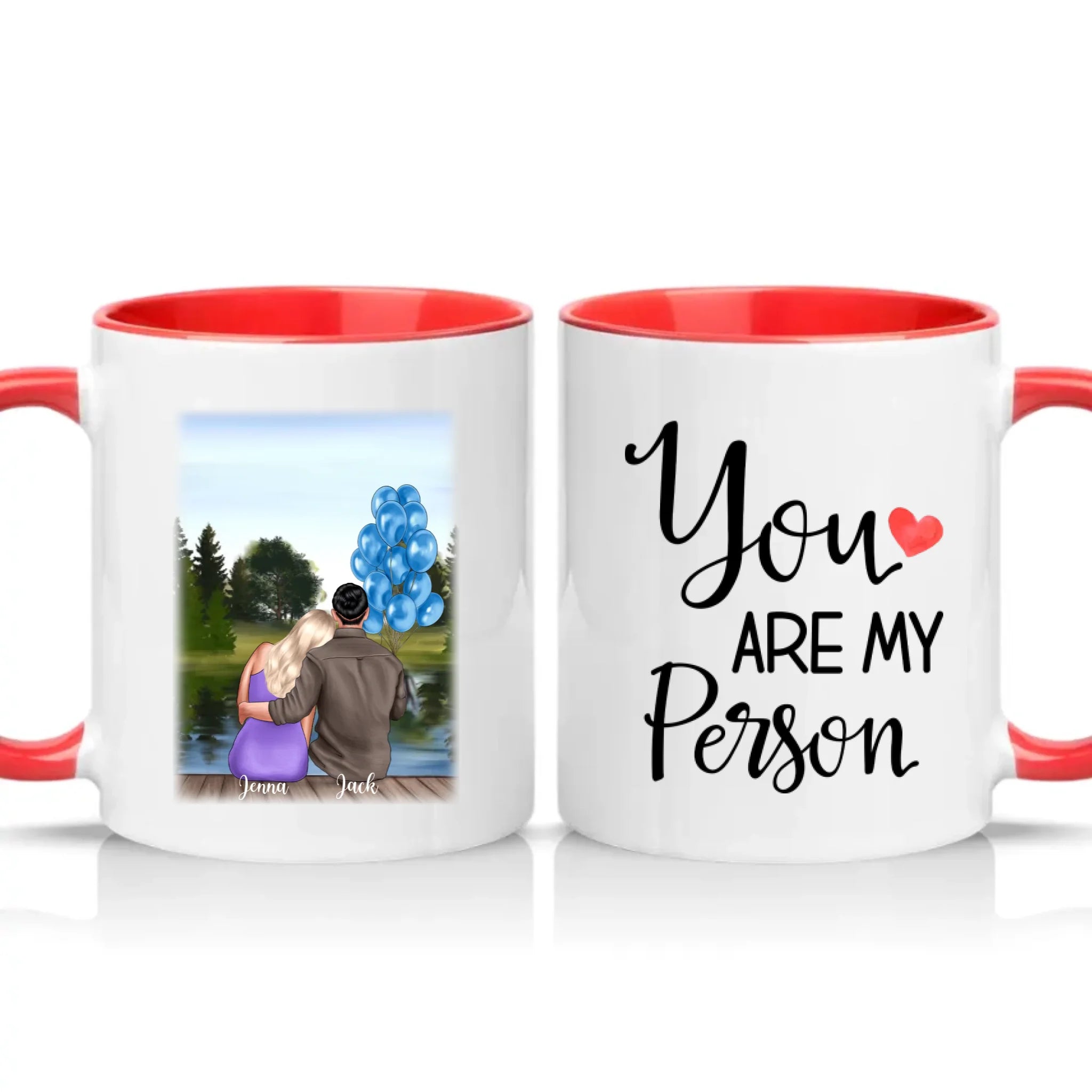 Two Tone 11oz Mug Red