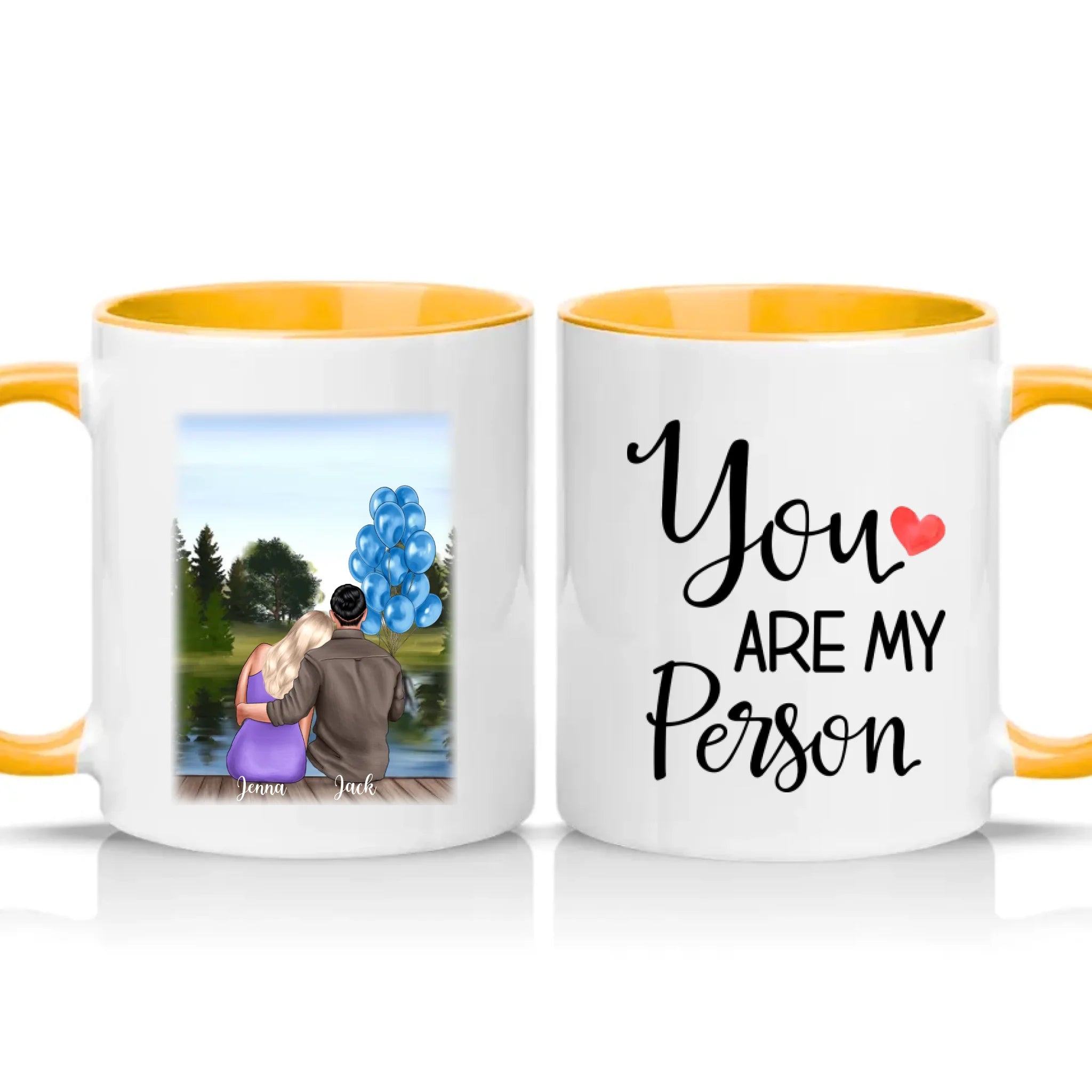 Two Tone 11oz Mug Golden Yellow