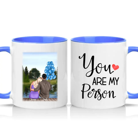 Two Tone 11oz Mug Medium Blue