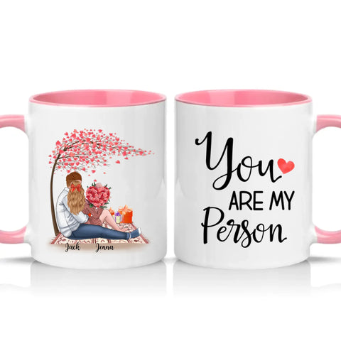Two Tone 11oz Mug Pink
