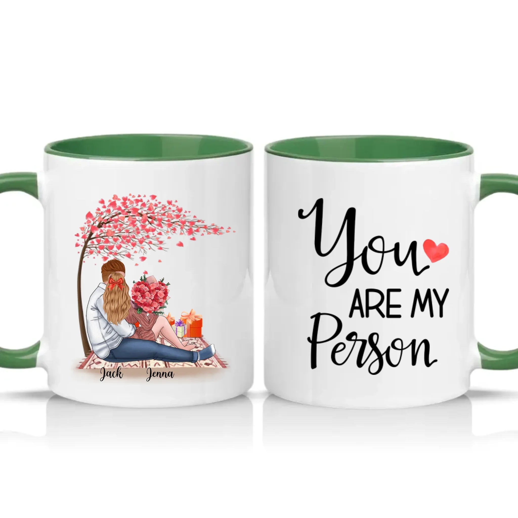 Two Tone 11oz Mug Racing Green