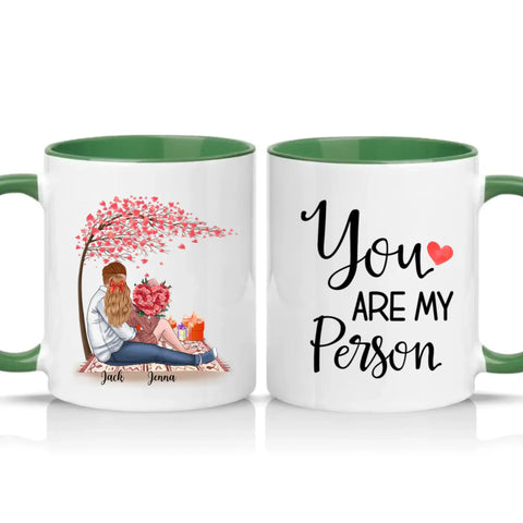 Two Tone 11oz Mug Racing Green
