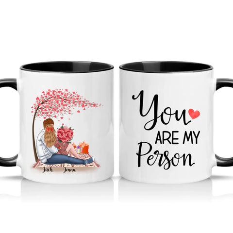 Two Tone 11oz Mug Black