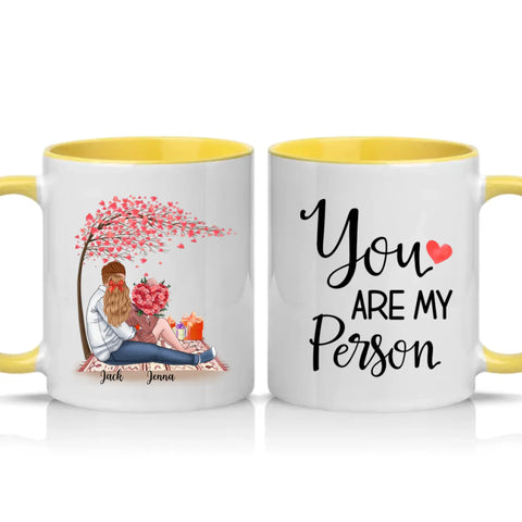 Two Tone 11oz Mug Yellow