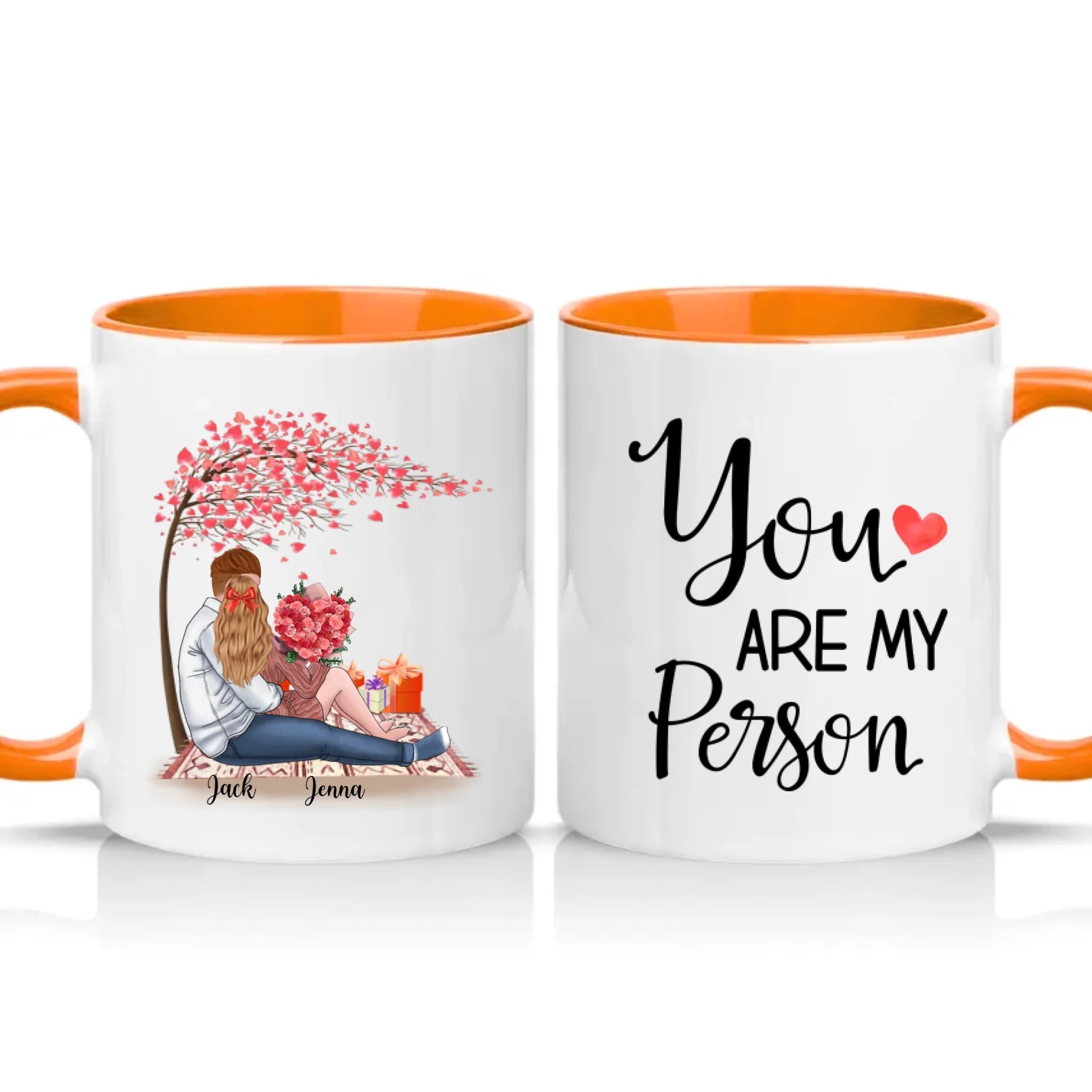 Two Tone 11oz Mug Orange