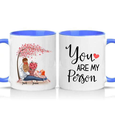 Two Tone 11oz Mug Medium Blue