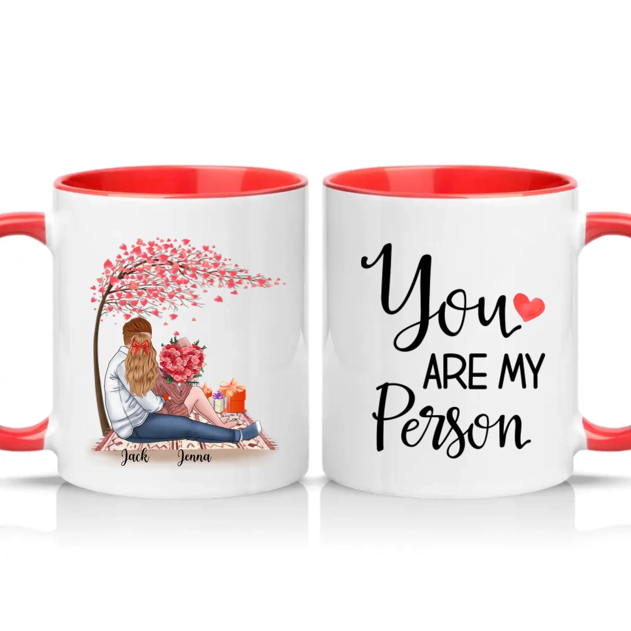 Two Tone 11oz Mug Red