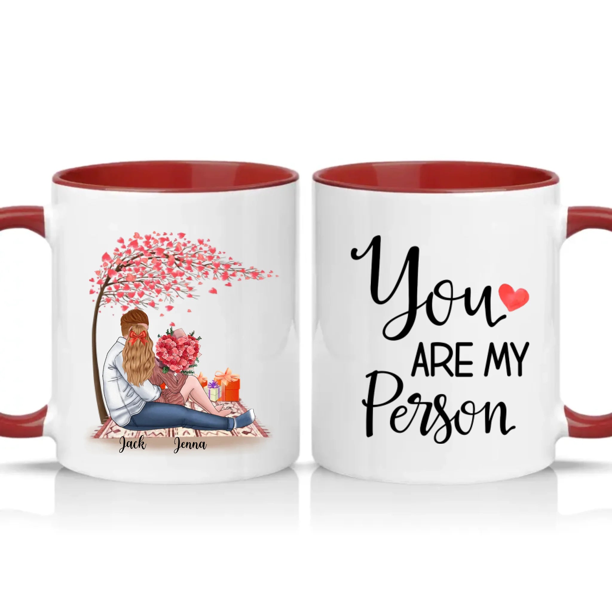 Two Tone 11oz Mug Burgundy
