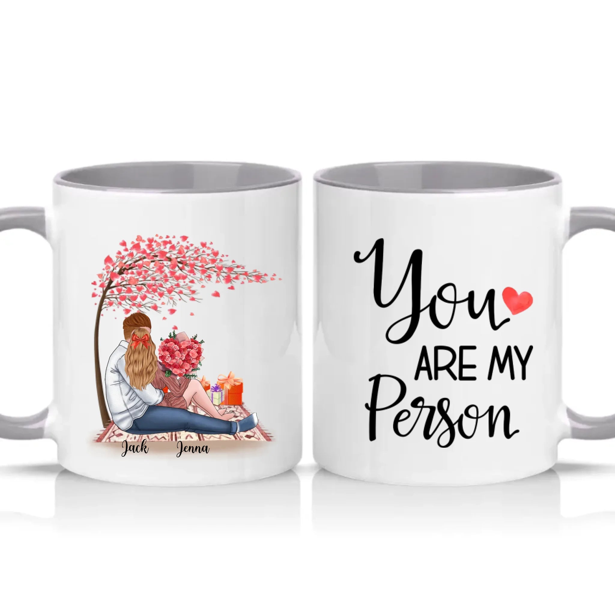Two Tone 11oz Mug Grey