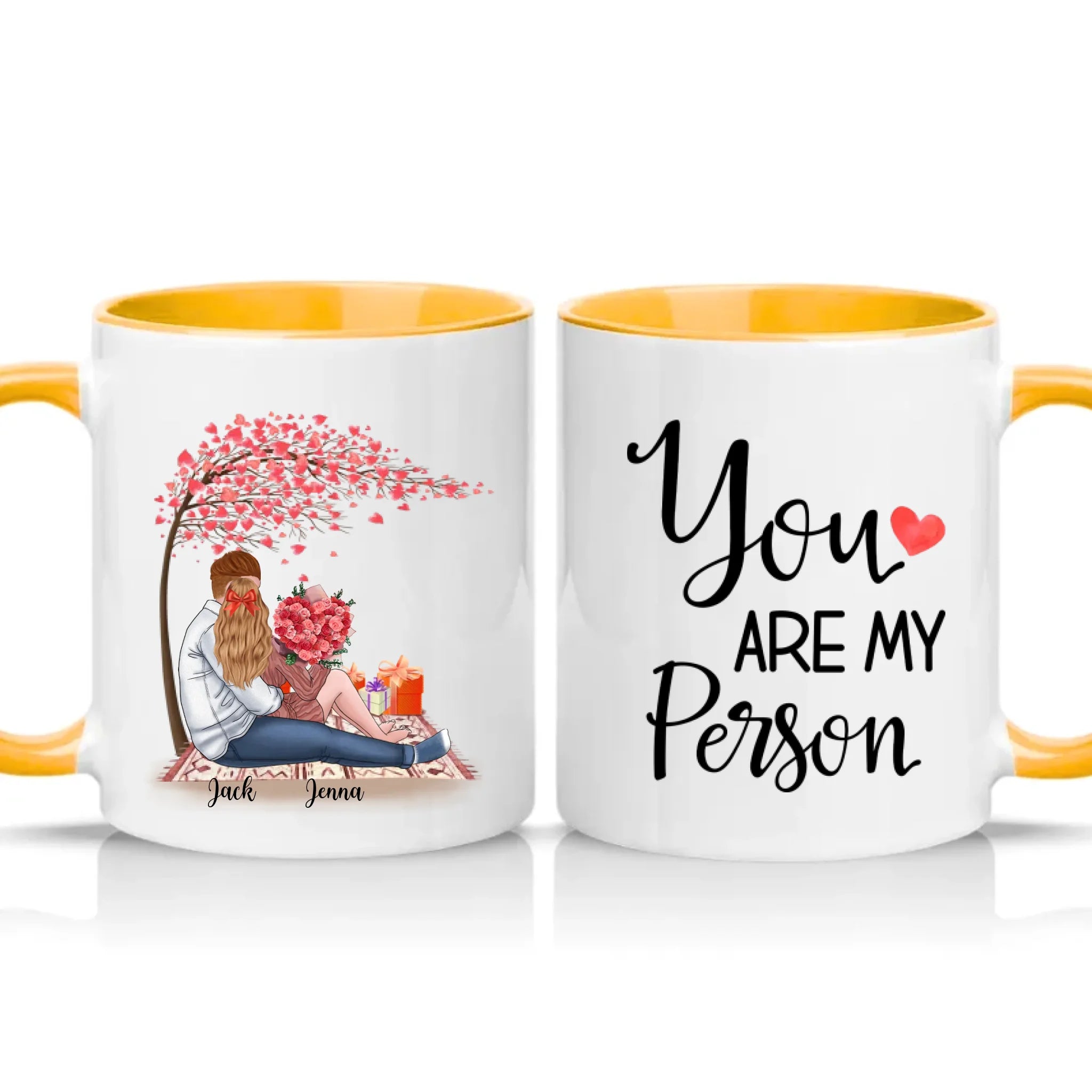 Two Tone 11oz Mug Golden Yellow