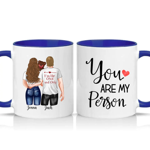 Two Tone 11oz Mug Dark Blue