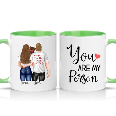 Two Tone 11oz Mug Green