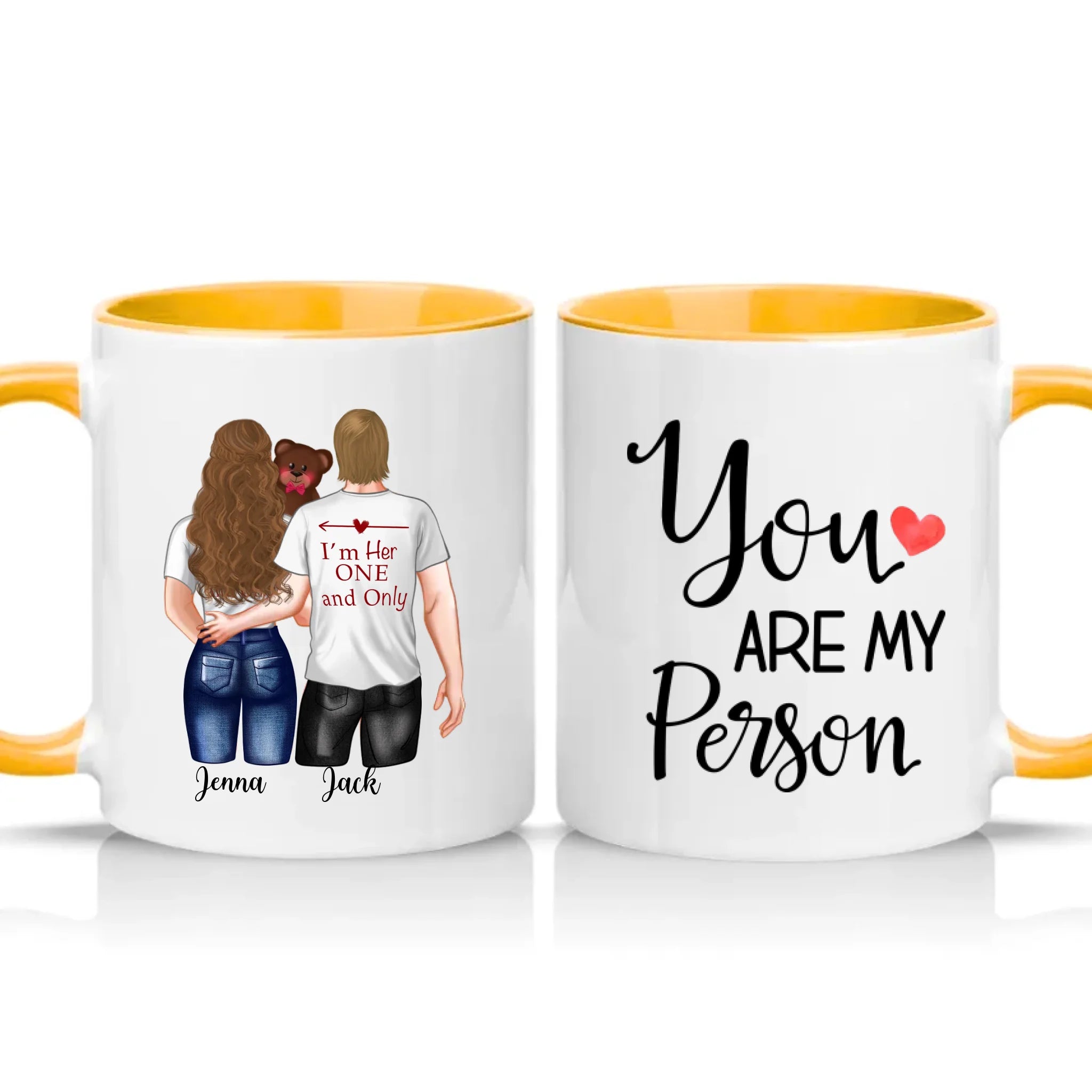 Two Tone 11oz Mug Golden Yellow