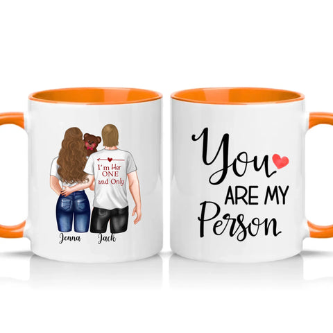 Two Tone 11oz Mug Orange