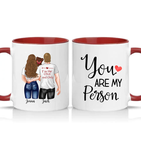 Two Tone 11oz Mug Burgundy
