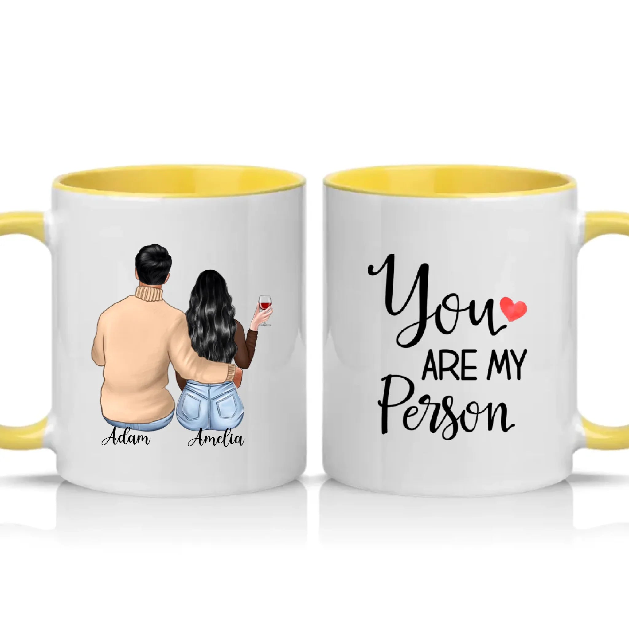 Two Tone 11oz Mug Yellow