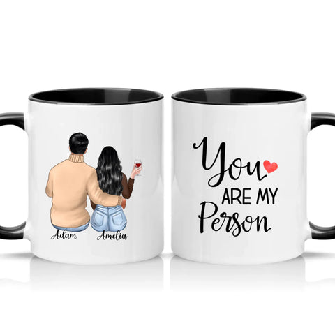 Two Tone 11oz Mug Black