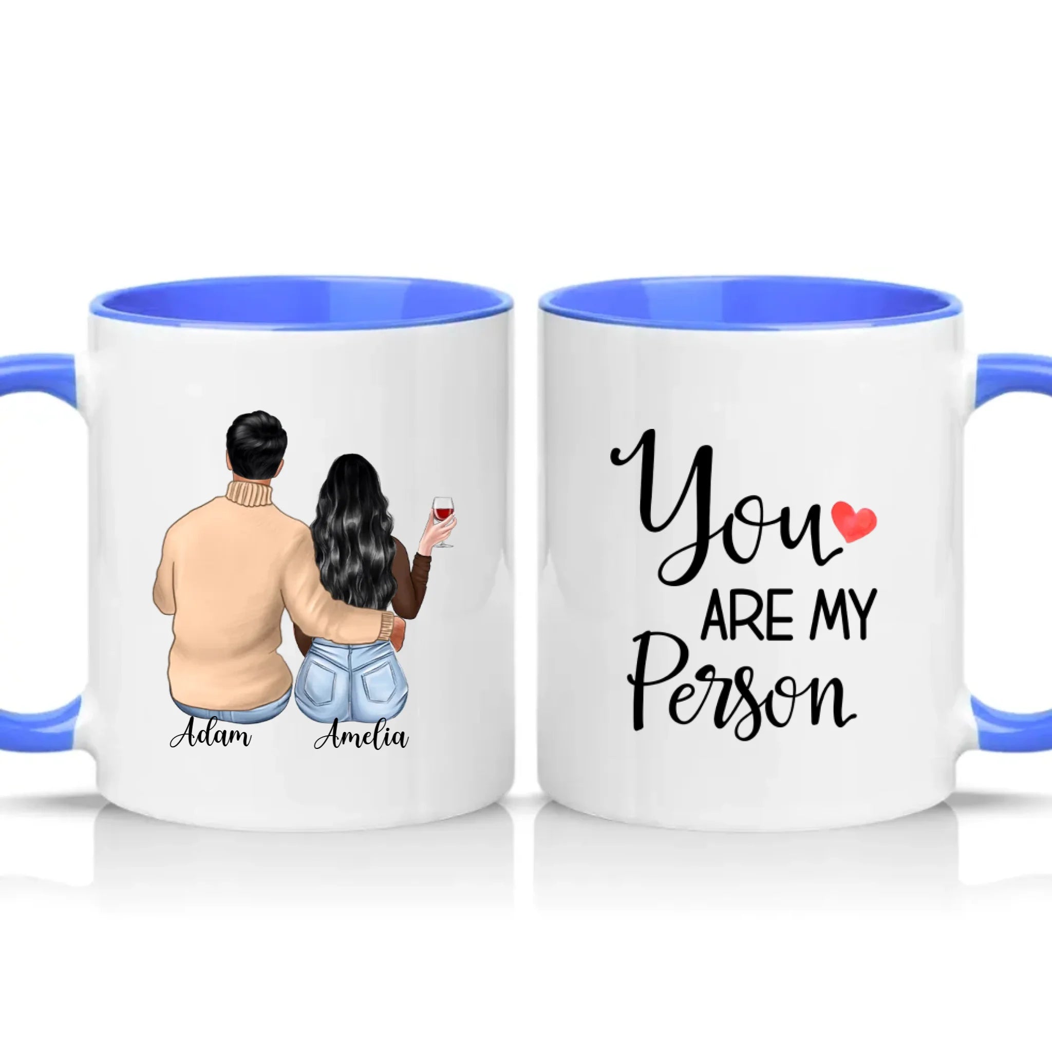 Two Tone 11oz Mug Medium Blue