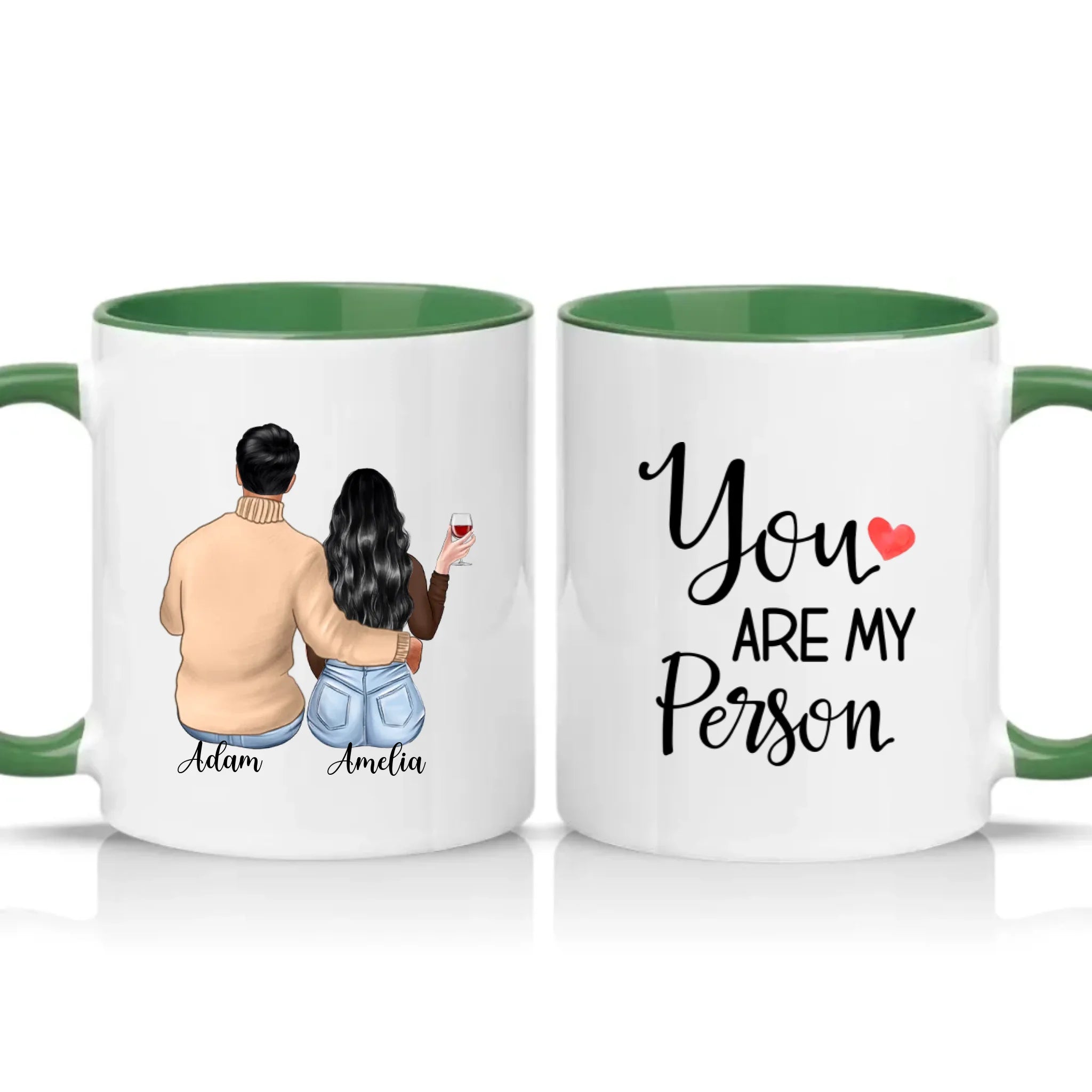 Two Tone 11oz Mug Racing Green