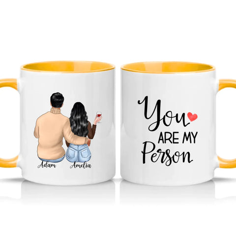 Two Tone 11oz Mug Golden Yellow