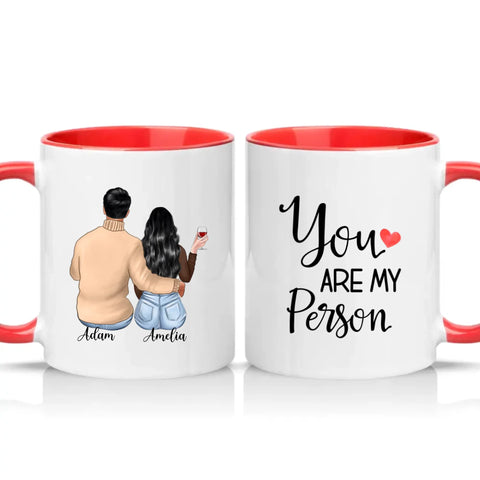 Two Tone 11oz Mug Red
