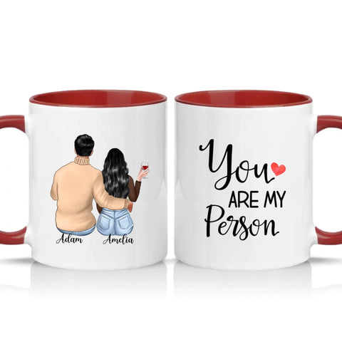 Two Tone 11oz Mug Burgundy