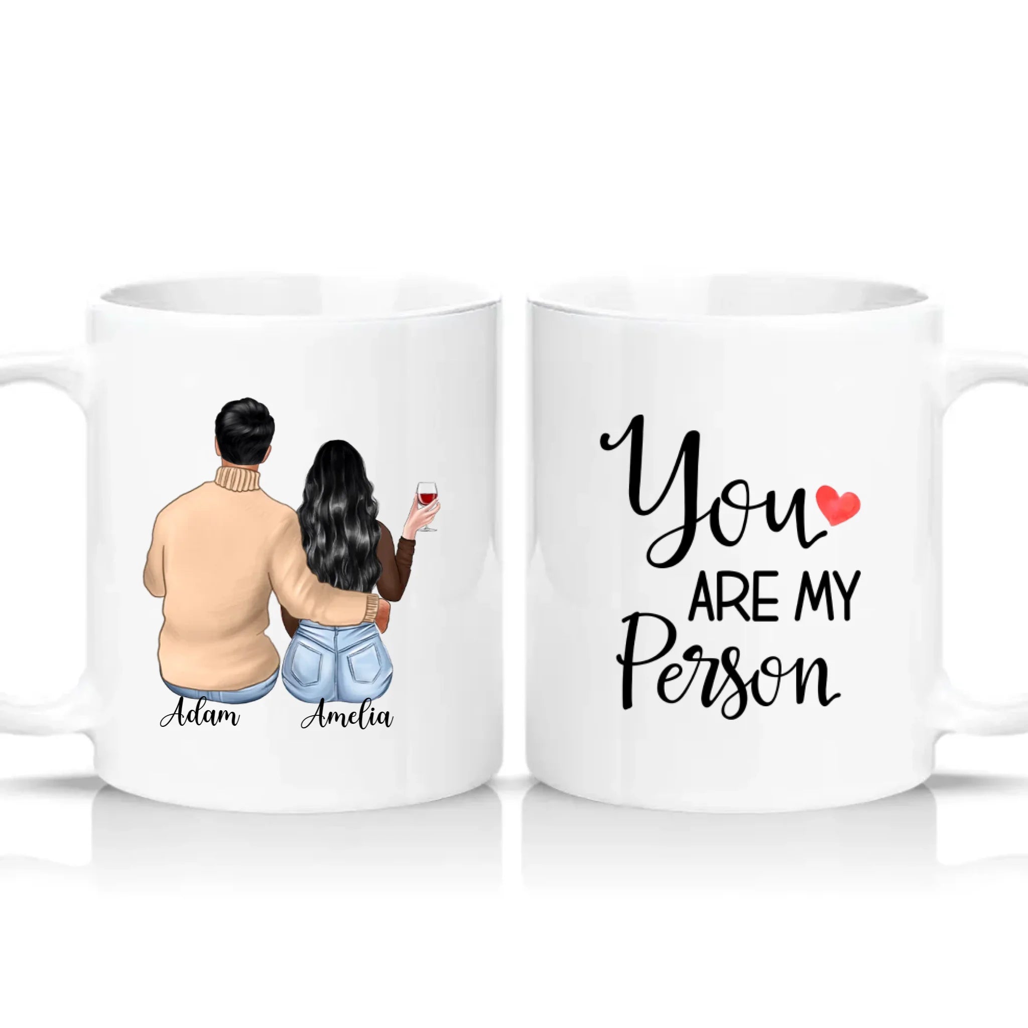 Two Tone 11oz Mug White