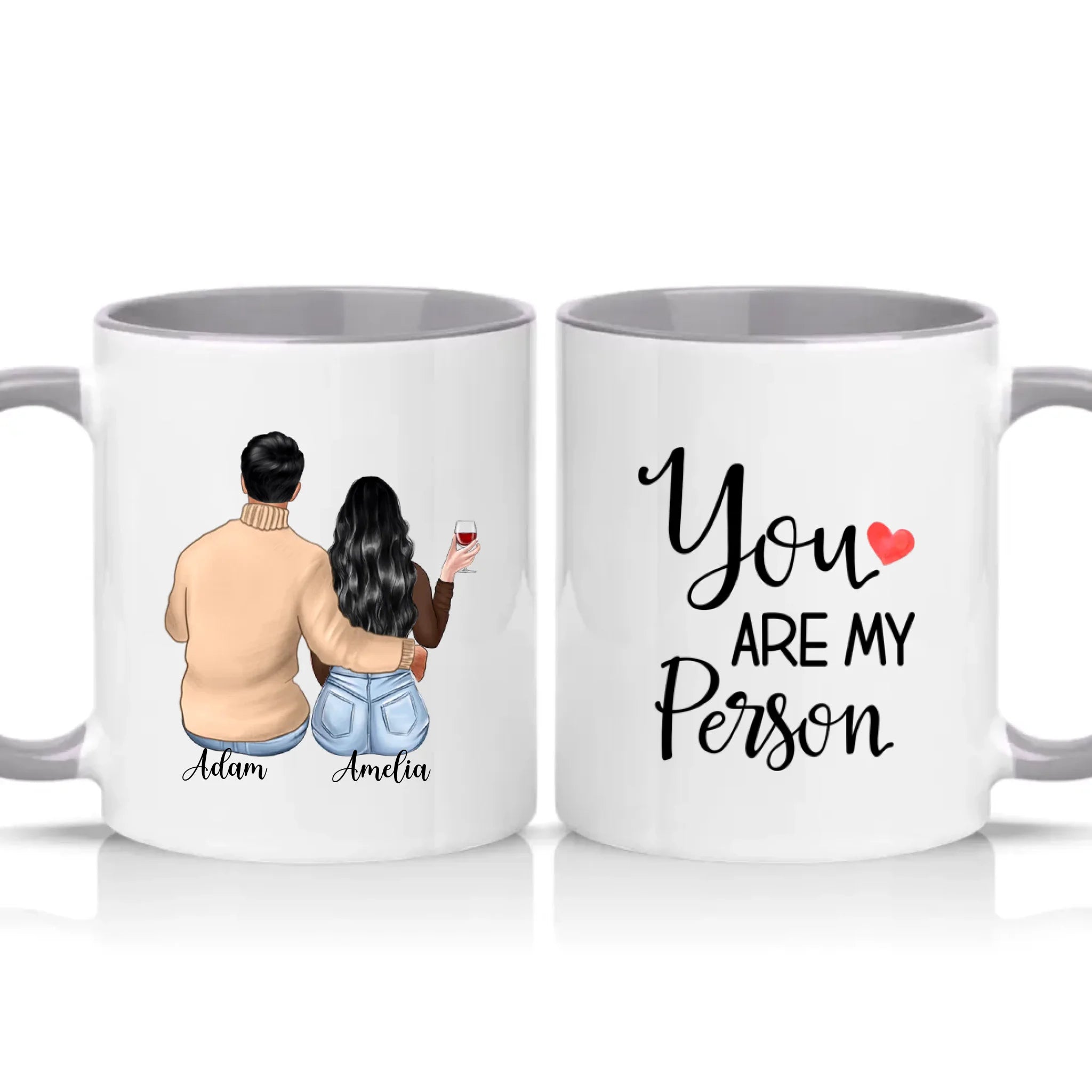 Two Tone 11oz Mug Grey