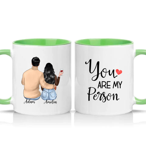Two Tone 11oz Mug Green