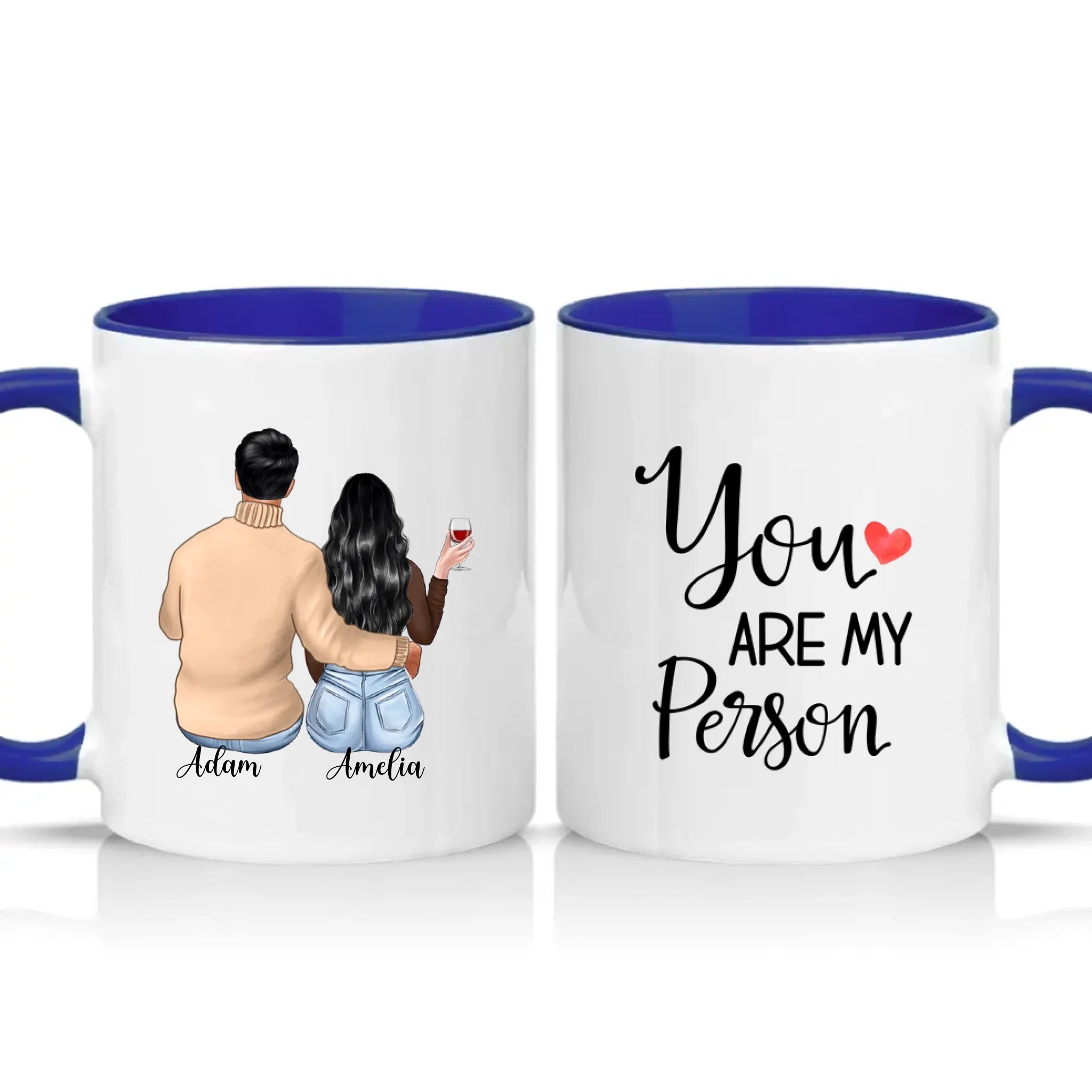 Two Tone 11oz Mug Dark Blue