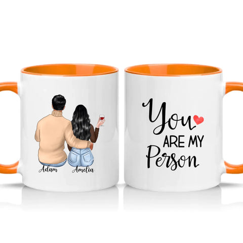 Two Tone 11oz Mug Orange