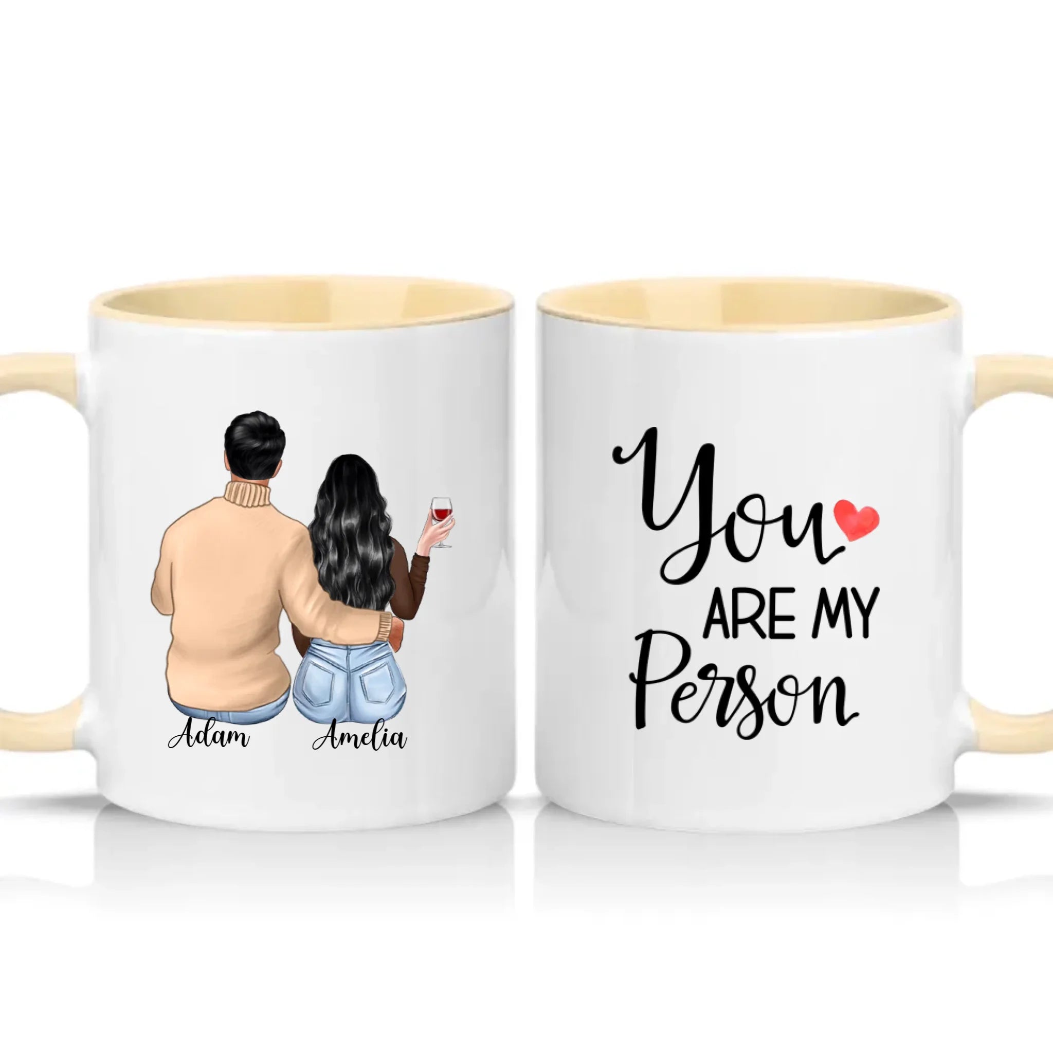 Two Tone 11oz Mug Cream