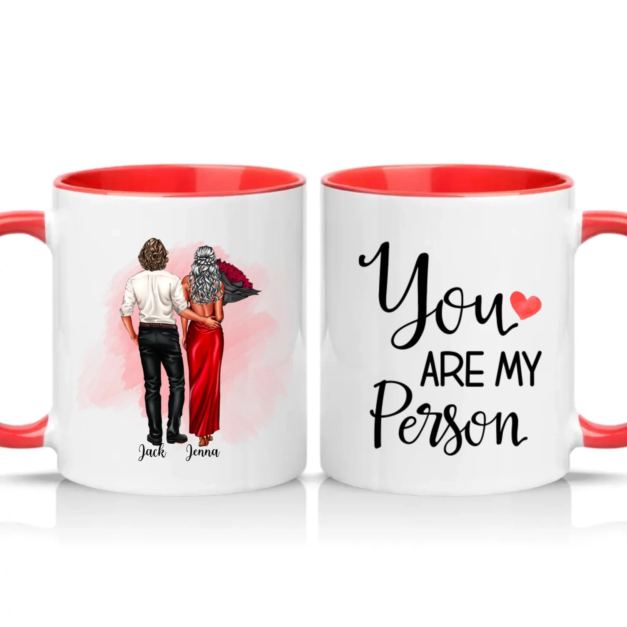Two Tone 11oz Mug Red