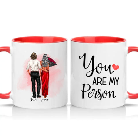 Two Tone 11oz Mug Red