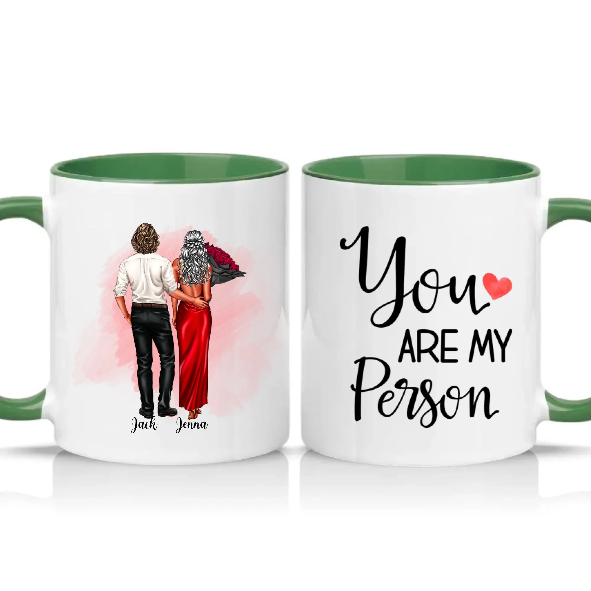 Two Tone 11oz Mug Racing Green