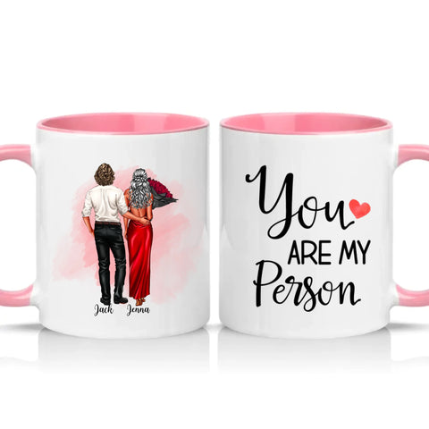 Two Tone 11oz Mug Pink