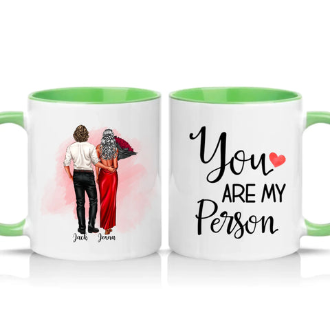 Two Tone 11oz Mug Green