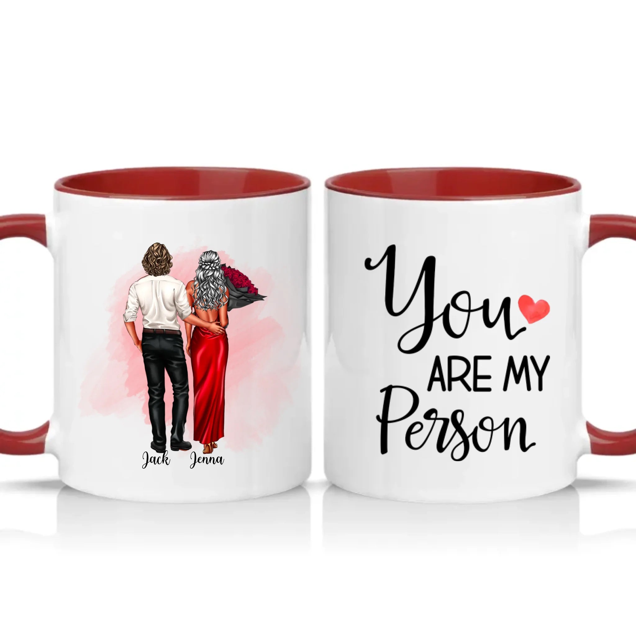 Two Tone 11oz Mug Burgundy