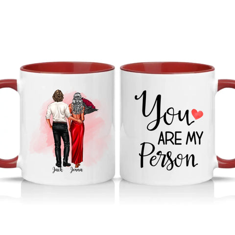 Two Tone 11oz Mug Burgundy