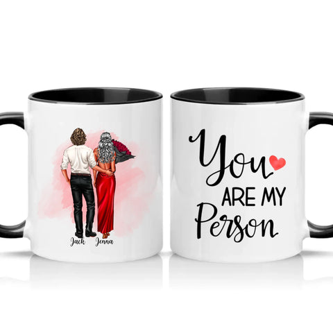 Two Tone 11oz Mug Black