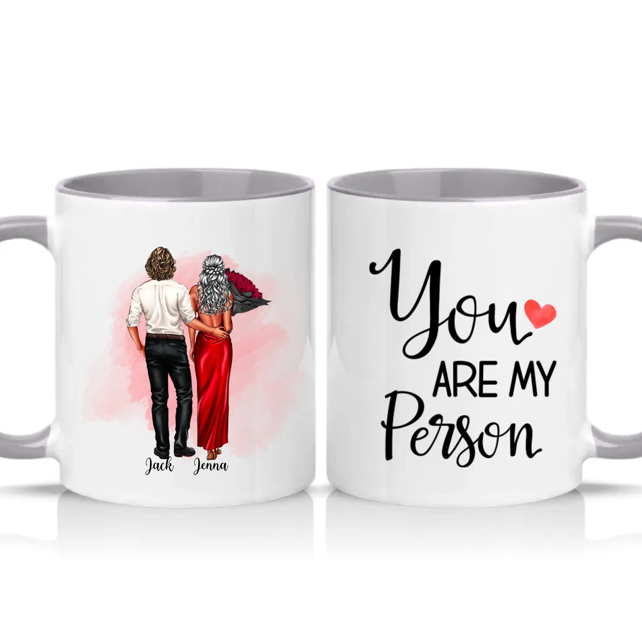 Two Tone 11oz Mug Grey