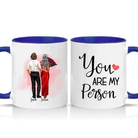 Two Tone 11oz Mug Dark Blue