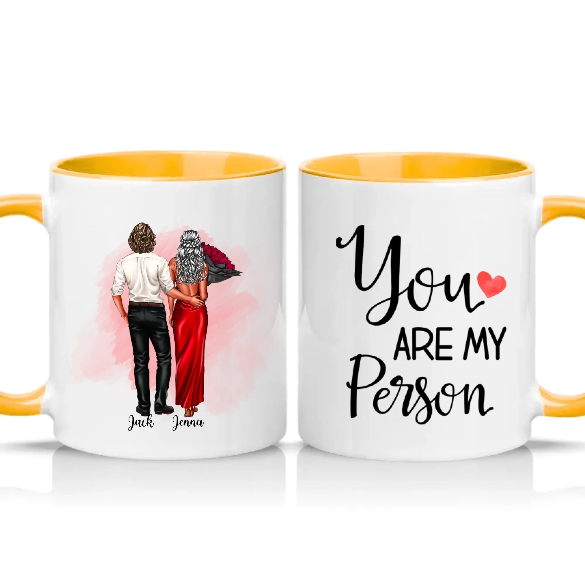 Two Tone 11oz Mug Golden Yellow